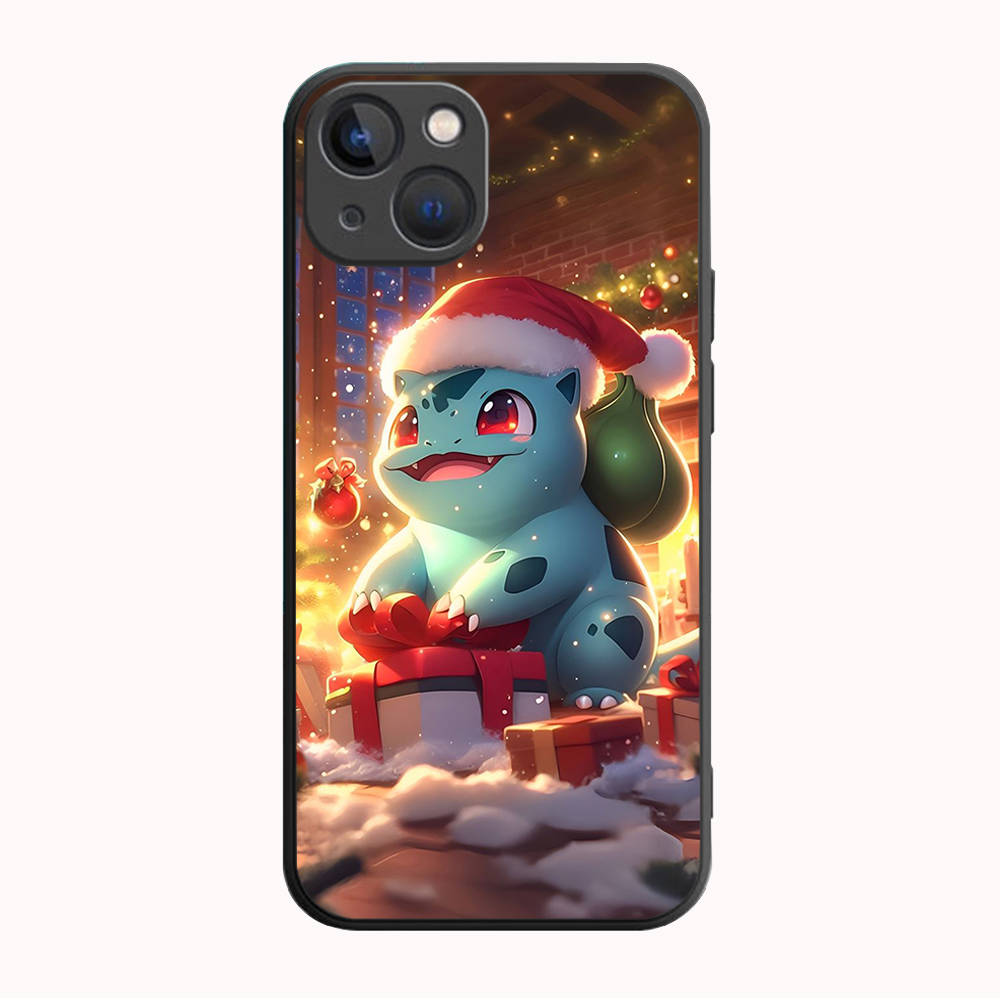 B-74 Christmas Pokemon Black Case for OPPO A5 A9 A15 A16 A55 A94 A95 A96 Reno 6 7 8 10 5G Realme 7I 8I C30 C31 VIVO V23E V25 V27 Pro Y20S Y17S
