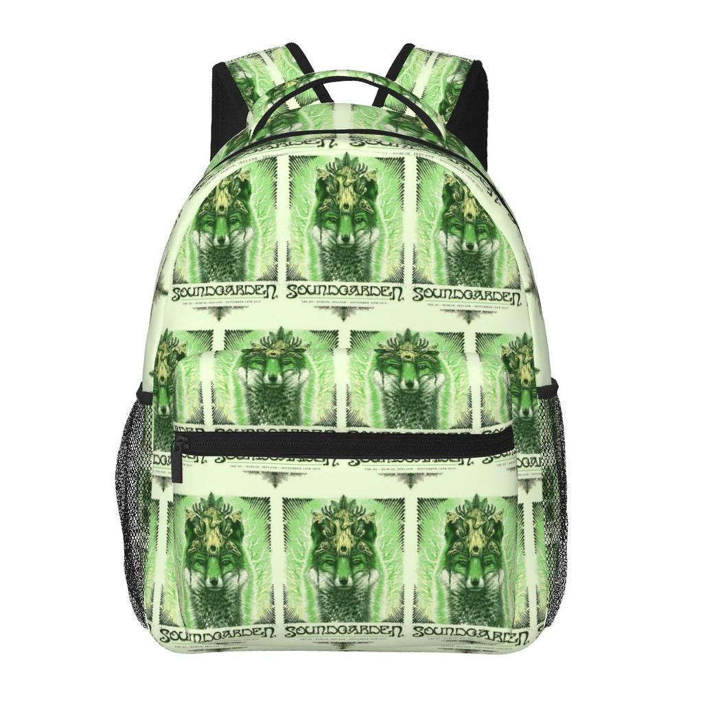 Soundgarden American Rock Band Graphic Student Backpack School Bag Hiking Travel Daypack for Boys Girls Bookbag Shoulder Bags