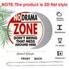 2D Flat 1pc, 8x8 in, No Drama Zone Aluminum Metal Sign, Decorative Signs & Plaques Printed Design, Front Door Porch Living Room Bedroom Home Decor