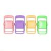 4pcs Mini Folding Chair Plastic Mobile Phone Holder Macaron Color Desktop Decoration Cute Portable Bench Mini Toys Support TMZ