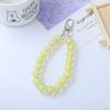 Candy Color Beaded Earphone Pendant - DIY Jewelry Accessories with Acrylic Beads for Phone and Bag Chains
