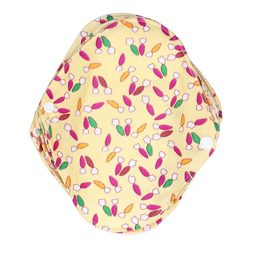 5 ks menstruačních vložek látkových voděodolných opakovaně použitelných bambusové vlákno prošívané hygienické vložky slipové vložky