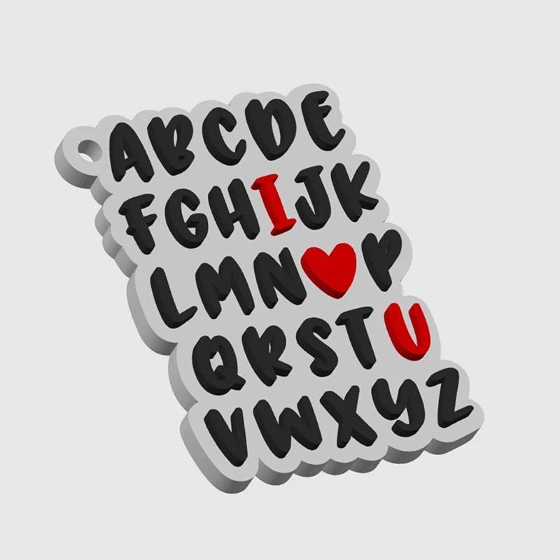 Personalisierbare Buchstaben-Schmuckform mit kreativen Designs für handgefertigte Harz-Anhänger und Charms