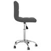 Office Chair Swivel Dark Grey Fabric