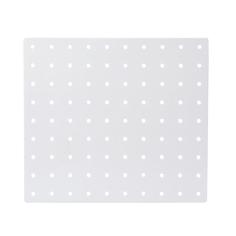 Kitchen Cabinet Door Storage Wonder: Perforated Board Shelf Plastic Wall-mounted Storage Without Drilling