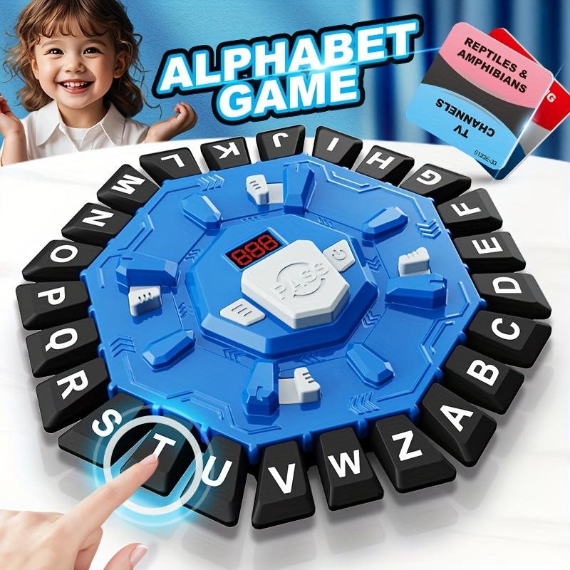 Gioco di parole con lettere Quick Thinking Edizione Standard, Gioco divertente e veloce con 24 lettere per Feste di Apprendimento Interattive, Regali di Festa