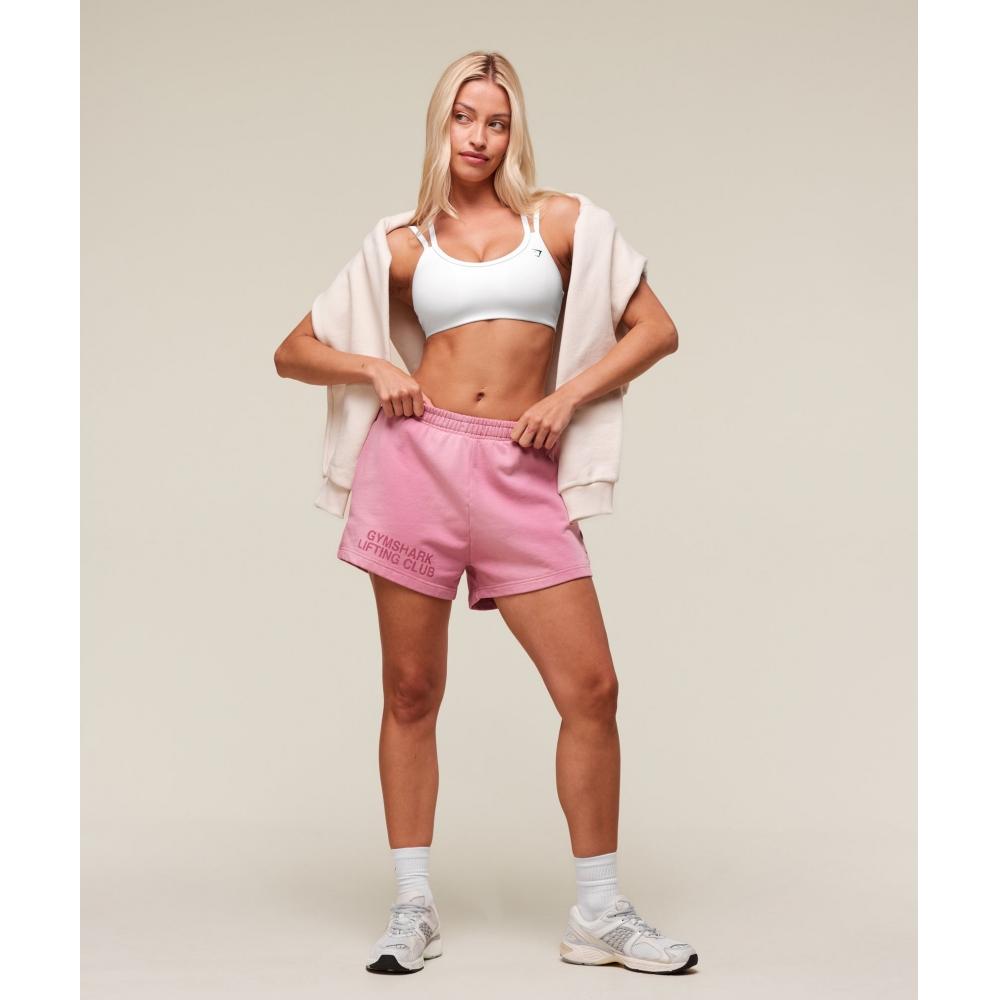 Gymshark Summer Tie Dye Graphic Shorts Sunset Pink Wash B3b7v Kcsz