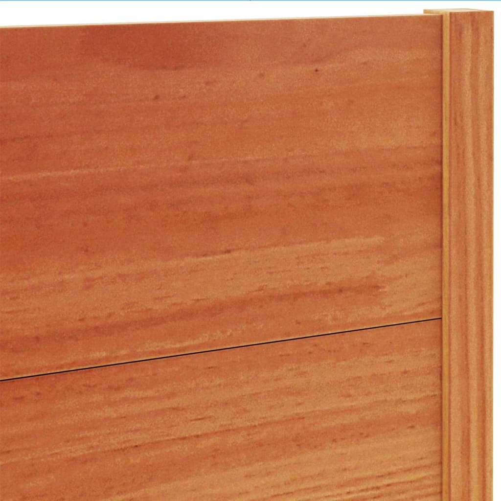 Headboard Wax Brown 160 Cm Solid Pine Wood