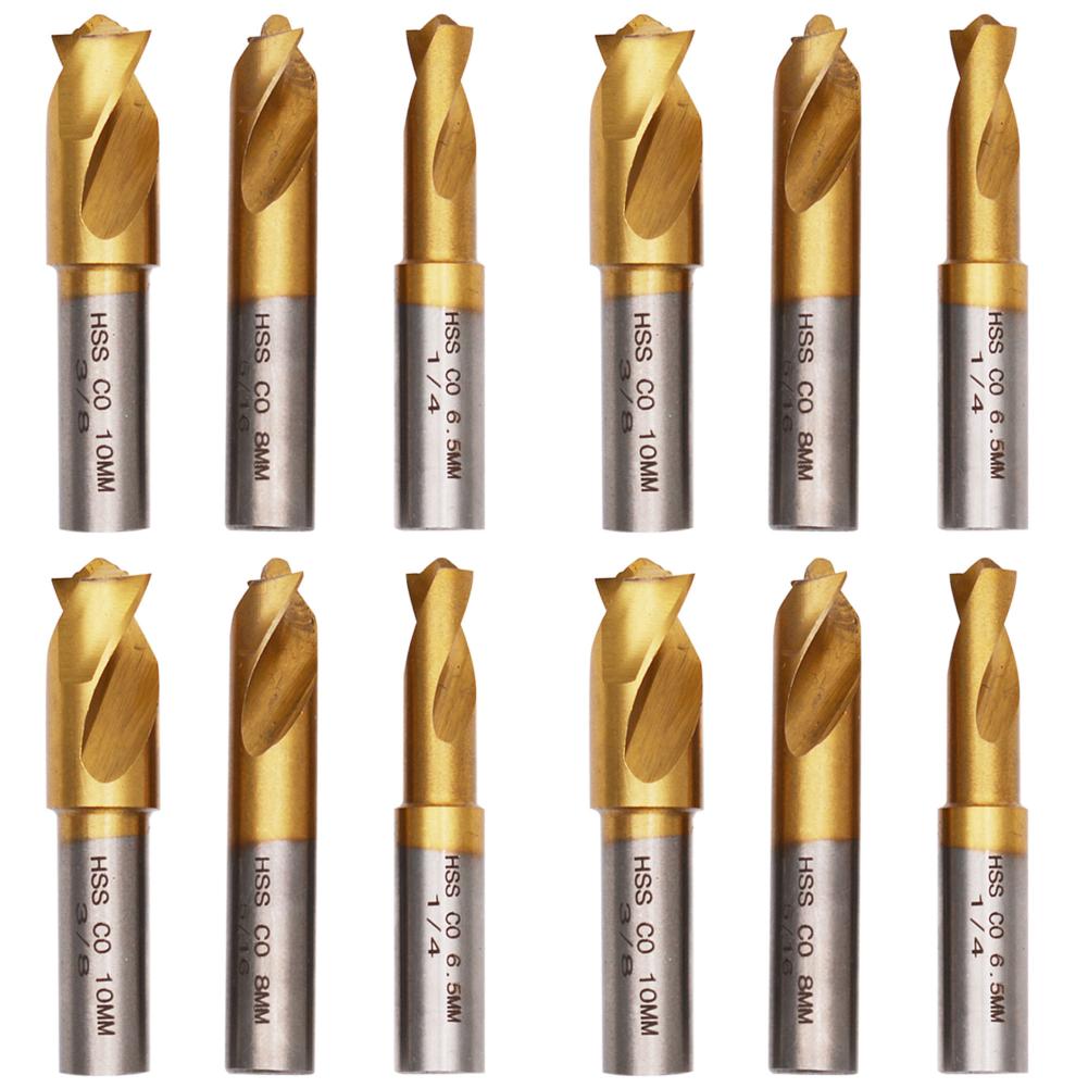 

FE# 3Pcs 6.5/8/10mm High Strength Spot Weld Cutter Drill Bit for Wood Steel Mill