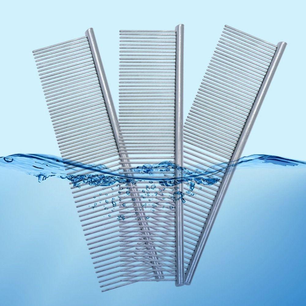 Professional Pet Dematting Comb Non-rust Dogs Cleaning Brush Comb  for Removing Lice and Fleas