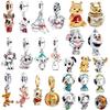 New Winnie the Pooh The Lion King Mary Cat Pendant Charms Beads DIY Women Jewelry Gift Beads Fit Bracelets