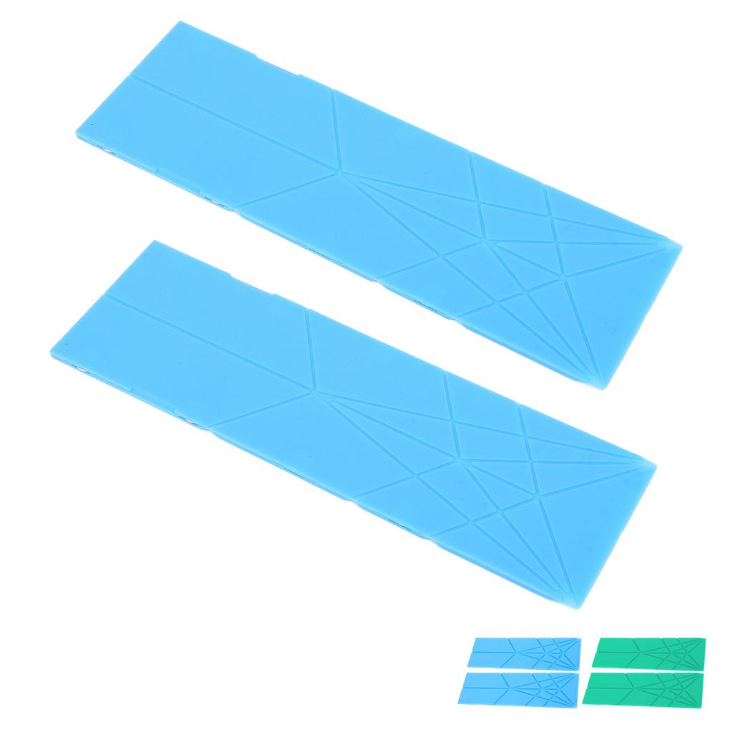 2 Stück Große Polygone Messlöffel Faltbar Flach 3 in 1 Messlöffel Magnetischer Messlöffel