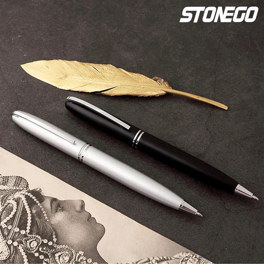Retractable Twist Metal Ballpoint Pen Medium Point 10mm Smooth Writing Black Ink Pen Office Writing Supplies