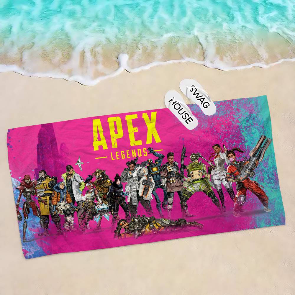 A-Apexs Legends Octane Microfiber Beach Towel Absorbent Quick Dry Soft Yoga Swimming Resort Mountain Climbing Towel