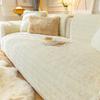 Super Soft Plush Sofa Towel Solid Color Modern Non-slip Couch Cushion Cover Thicken Warm Winter Bay Window Mat for Living Room