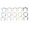 Lip Rings Nose Rings Septum Piercing Clip on Mouth Non Piercing Punk Cuff Hoop