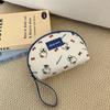 New Sanrio Hello Kitty Canvas Makeup Bag Medium Women's Blue 810-1676-4