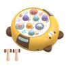 Interactive Whack Toy for Kids 360 Degree Rotating Cute Emoticon Music Light Hammering Pounding Toy