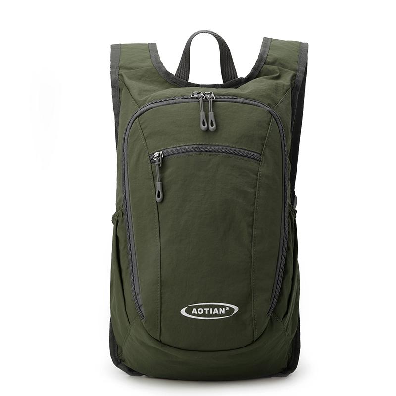 Damen Rucksack Einfarbig Leicht Outdoor Studenten-Reisetasche Multifunktional Faltbarer Rucksack