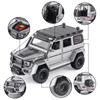 Model de mașină Benz G550 la scară 1/24 de jucărie, mașină de jucărie cu tragere înapoi cu sunet și lumină pentru copii, copii mici, băieți, fete, colecție de cadouri