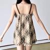 Spring and Autumn New Girl Style Sub Suede Bow Lace-Up Vest Cute Versatile Chest Lace Sling