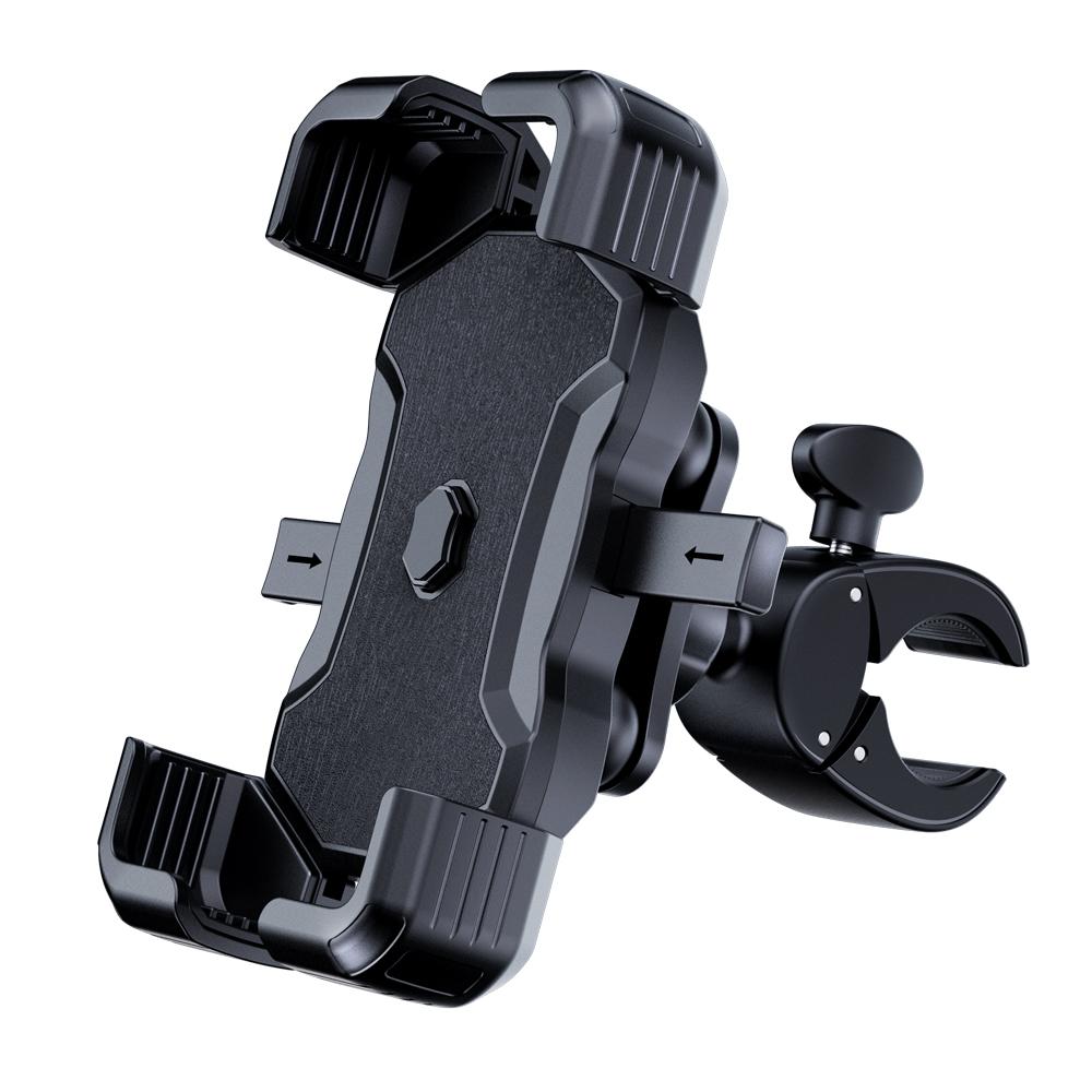Trending Bike Shockproof Mobile Phone Stand Motorcycle Smartphone Mount Holder Thick Phone Cases Friendly CH07+C153&Manual clip