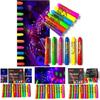 12pcs Noctilucent Human Body Painting Crayon Makeup Pigment For Halloween Costume Parties