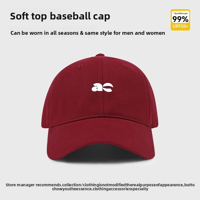 Baseball Cap Women Sunhat With Wide Brim Cotton Sun Protection For Summer Outdoor Activities