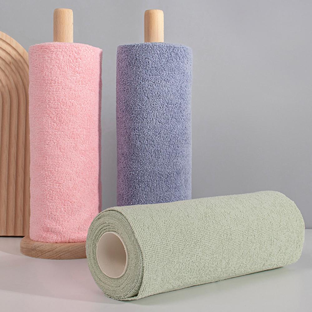 Microfiber Cleaning Cloth Roll, Tear Away Microfiber Kitchen Towels 20Pcs, Reusable Washable Rags, Scratch Free, Ultra Absorbent Dish Rags