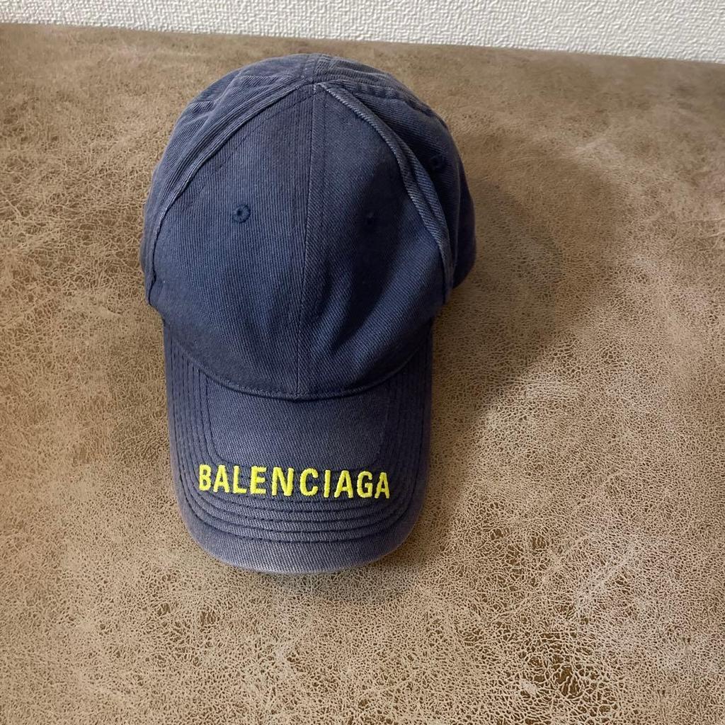 Used BALENCIAGA Navy Cap L size
