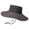 New Fashion Summer Bucket Hat Cowboy Men Outdoor Fishing Hiking Beach Hats Mesh Breathable Anti UV Sun Cap Large Wide Brim