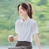 Women's Short-Sleeve Professional Chiffon Blouse