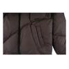 Ertr Asymmetric Puffer Jacket Brown