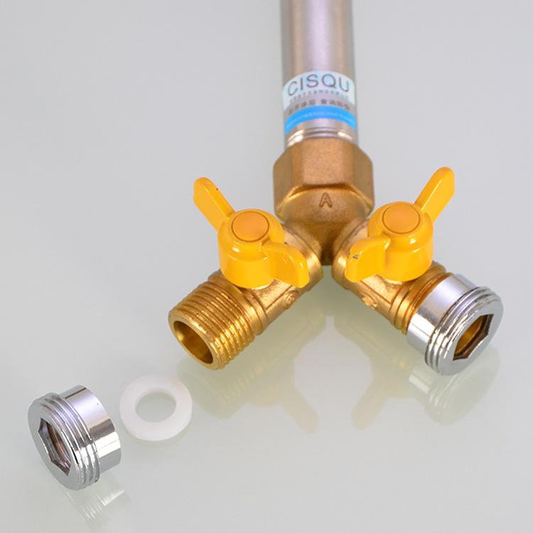 4-Point Female To 6-Point Male Car Wash Hose Connector Reducer for Washing Machines and Faucets