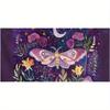 Beach Towel Fantasy Night Moth and Flower Pattern Sun Protection Windproof Suitable for Swimming Pool Camping Travel Blanket