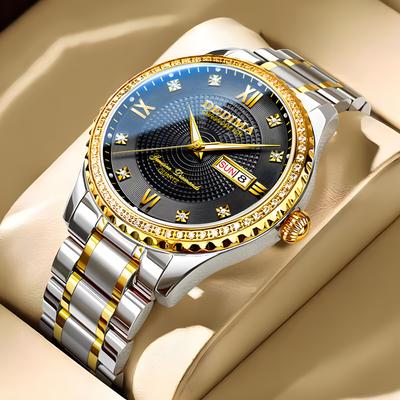 Top Brand Mens Luxury Watch Stainless Steel Luminescence Clock Casual Chic 3Bar Waterproof Outdoor Sport Watch