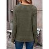 Women's Sweater Fall/Winter Casual Sweatshirt Women's Solid Color Top Long-Sleeve Crew Neck Patchwork Pullover Top T-Shirt