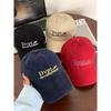 25 Early Autumn New Street Tide Brand Letter Baseball Cap Embroidery Female Big Head Circumference Showing Face Small Cap Tide