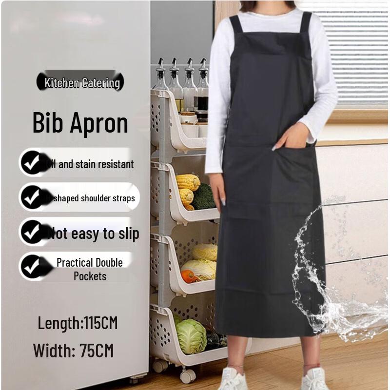 Yulong Anti-Oil & Stain Splash-Proof Cross-Back Apron