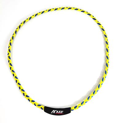 Tuning Band AXF 303 YELLOW M Size Silicone Necklace Axef Core Blood Circulation Promotion Athlete RG92 Recovery (45cm) AXF-303