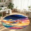 Super Mario Printed Round Crystal Velvet Rug Soft Non Slip Floor Carpet For Bedroom Holiday Gift