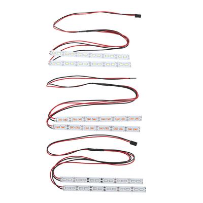 24 LEDs Chassis Light Aluminum Alloy Decorative Light Bar for 1/10 1/8 Scale RC Model On Off Road Ca