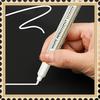 2 Penne Marker Bianche Permanenti, Resistenti allo Sbiadimento, Ideali per Arte, Vetro, Ceramica, Legno, Metallo - Perfette per Graffiti e Cancelleria Kawaii