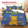 Digimon Agumon Theme Duvet Cover & Pillowcases, Digimon Fan Bedroom Bedding, Perfect Gift.chl