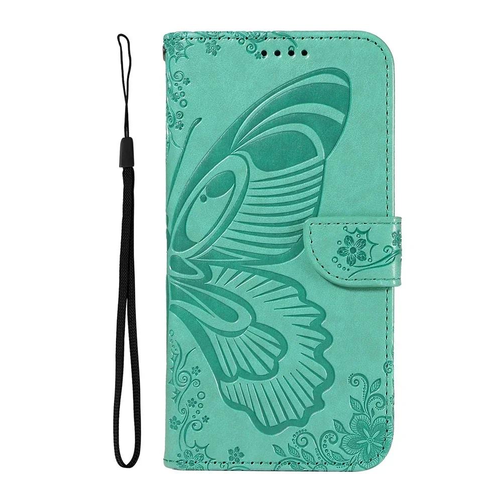 Leather Wallet Case For Xiaomi Poco X6 X5 F5 Redmi A3 12C Redmi Note 12 11 Pro Plus 12S 11S Turbo 3 Stand Flip Phone Cover Strap