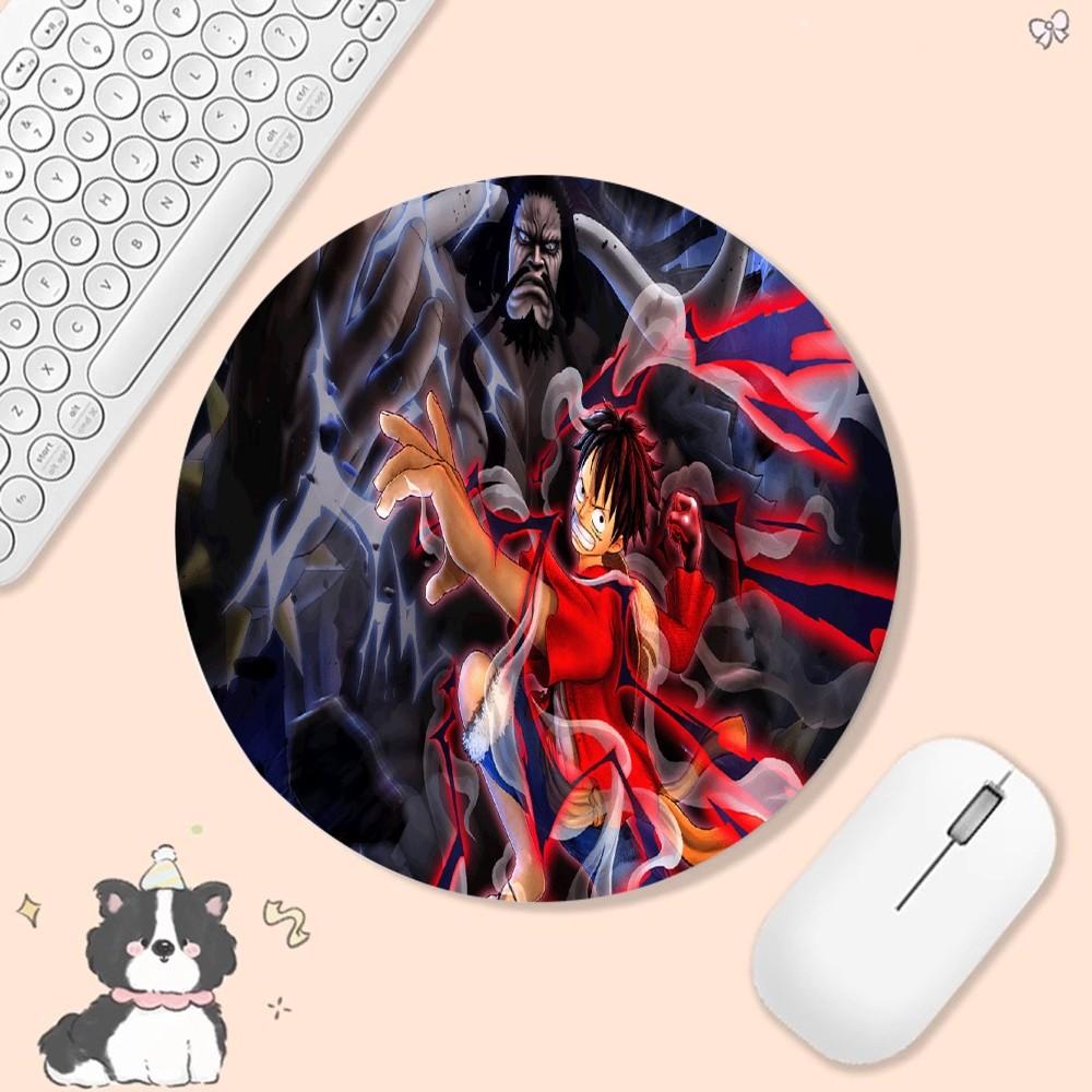 Anime One Pieces Mousepad Anti-Slip Round Speed Version Game Computer Keyboard Office Table Mat PC mat for PC Computer Table