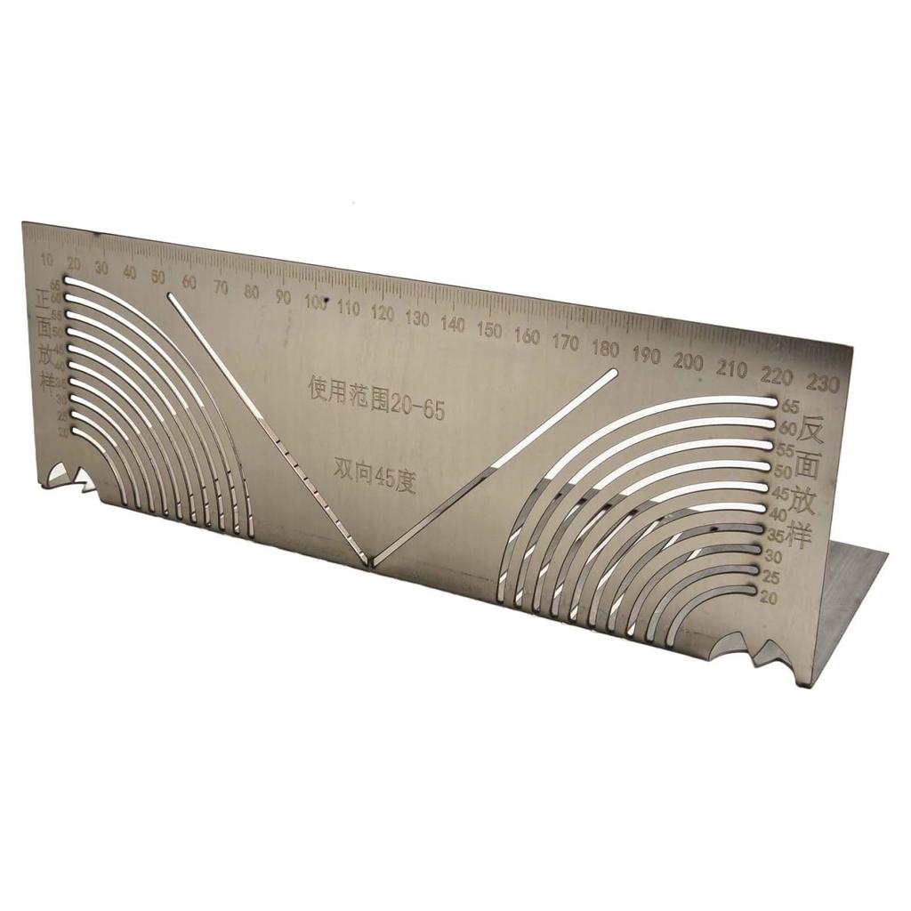 Drawing Ruler for Accurate Construction of Square Tubes with 45 Degree Guidance
