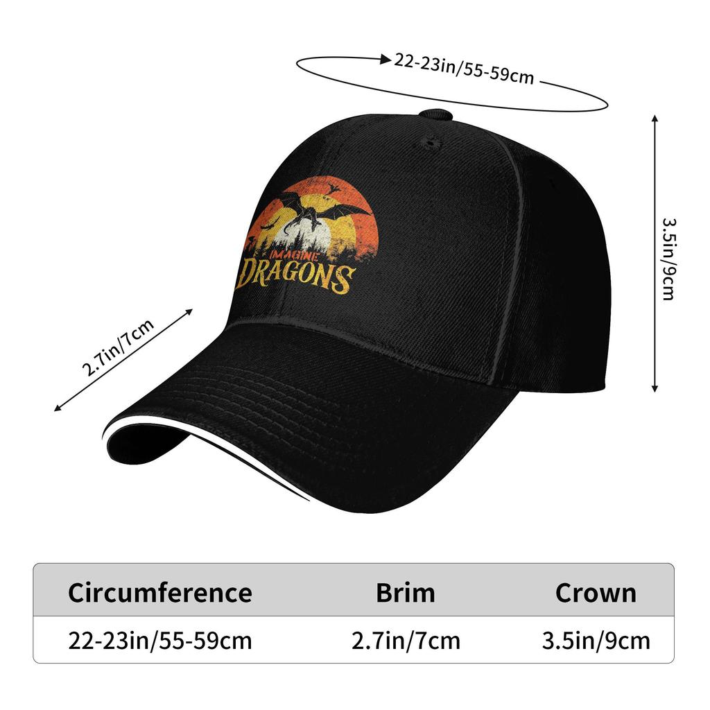 Loom Baseball Cap Imagine Dragons Fan Tennis Skate Hot Sale Trucker Hat Women Men Fashion Print Baseball Caps