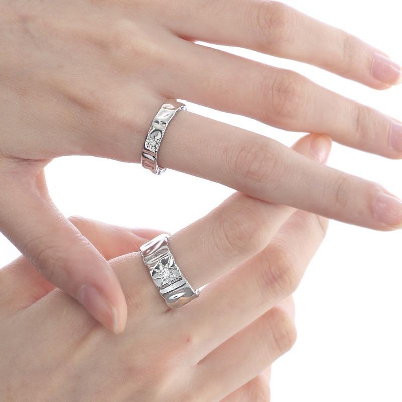 Shining Zircon Irregular Star Ring Fashion Exquisite Women Men Y2K Opening Adjustable Couple Rings Hiphop Girls Party Jewelry Gifts