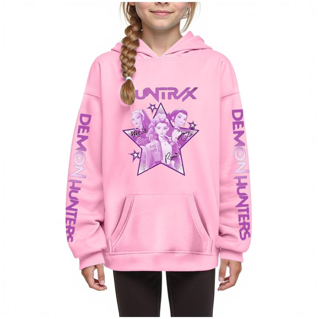 Children's Hoodie Boys And Girls Solid Color Long-sleeved Hooded Pocket Hoodie